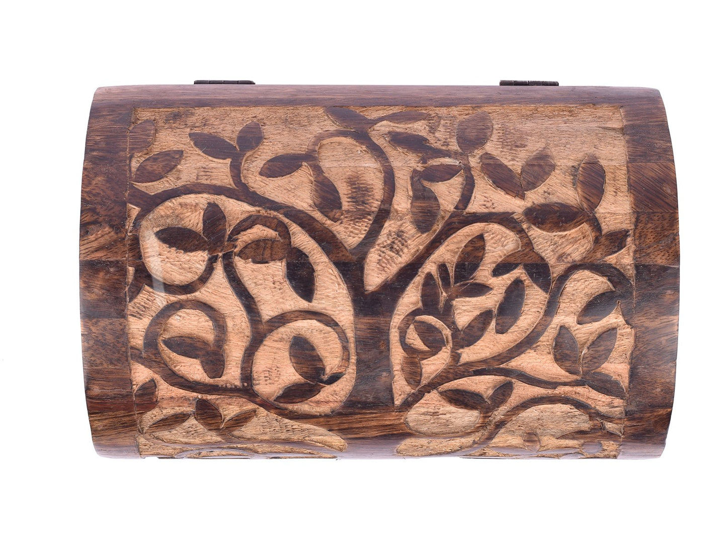 Large Wooden Tree of Life Chest Box Decorative Jewelry Trinket Holder Keepsake Storage Box Organizer Multi-Utility 9 x 6 inches
