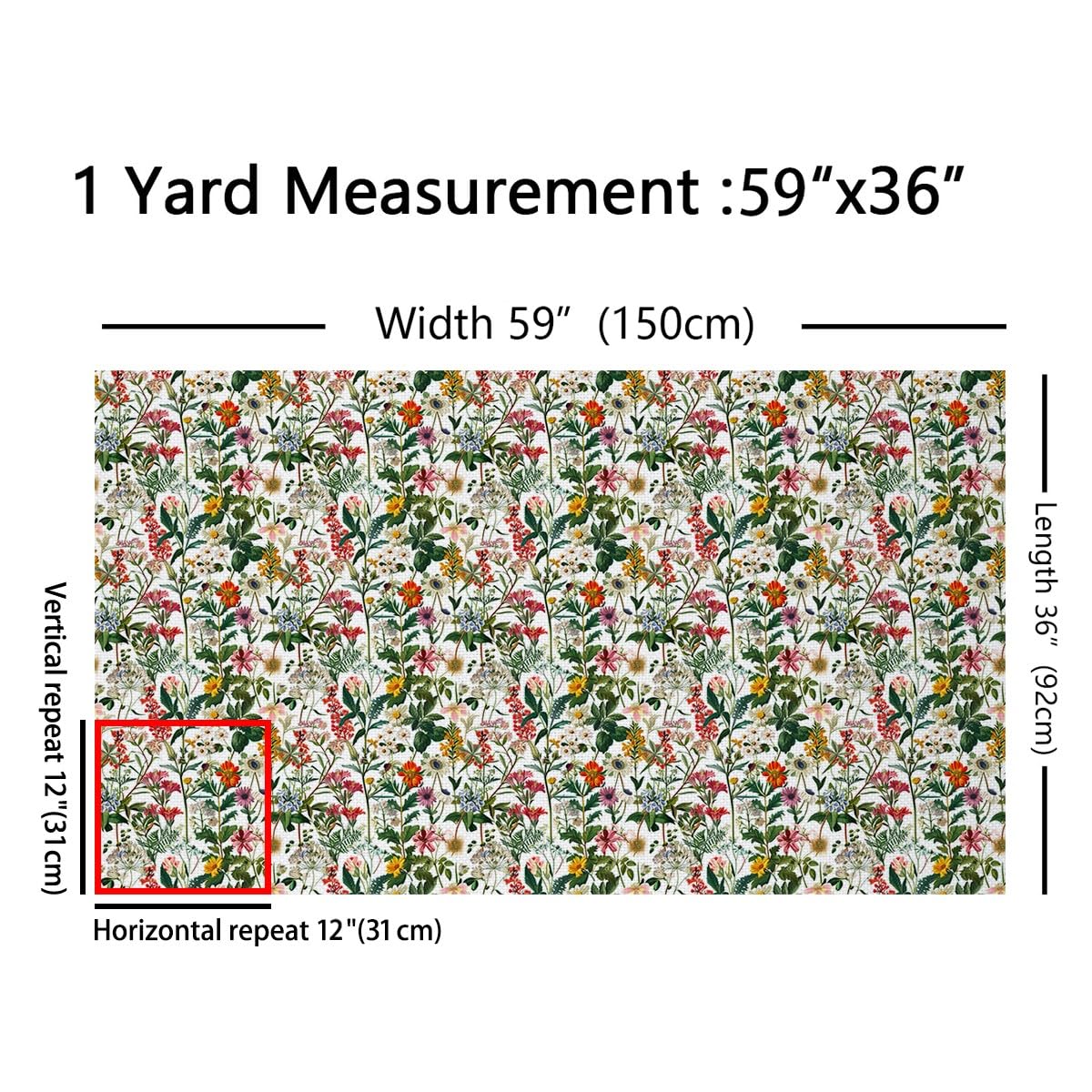 Erosebridal Daisy Flowers Flannel Fabric by The Yard, Natural Fresh Garden Upholstery Fabric, Botanical Leaves Indoor Not Stretchy Decor, Spring Retro Decor, Blue Green White, 1 Yard