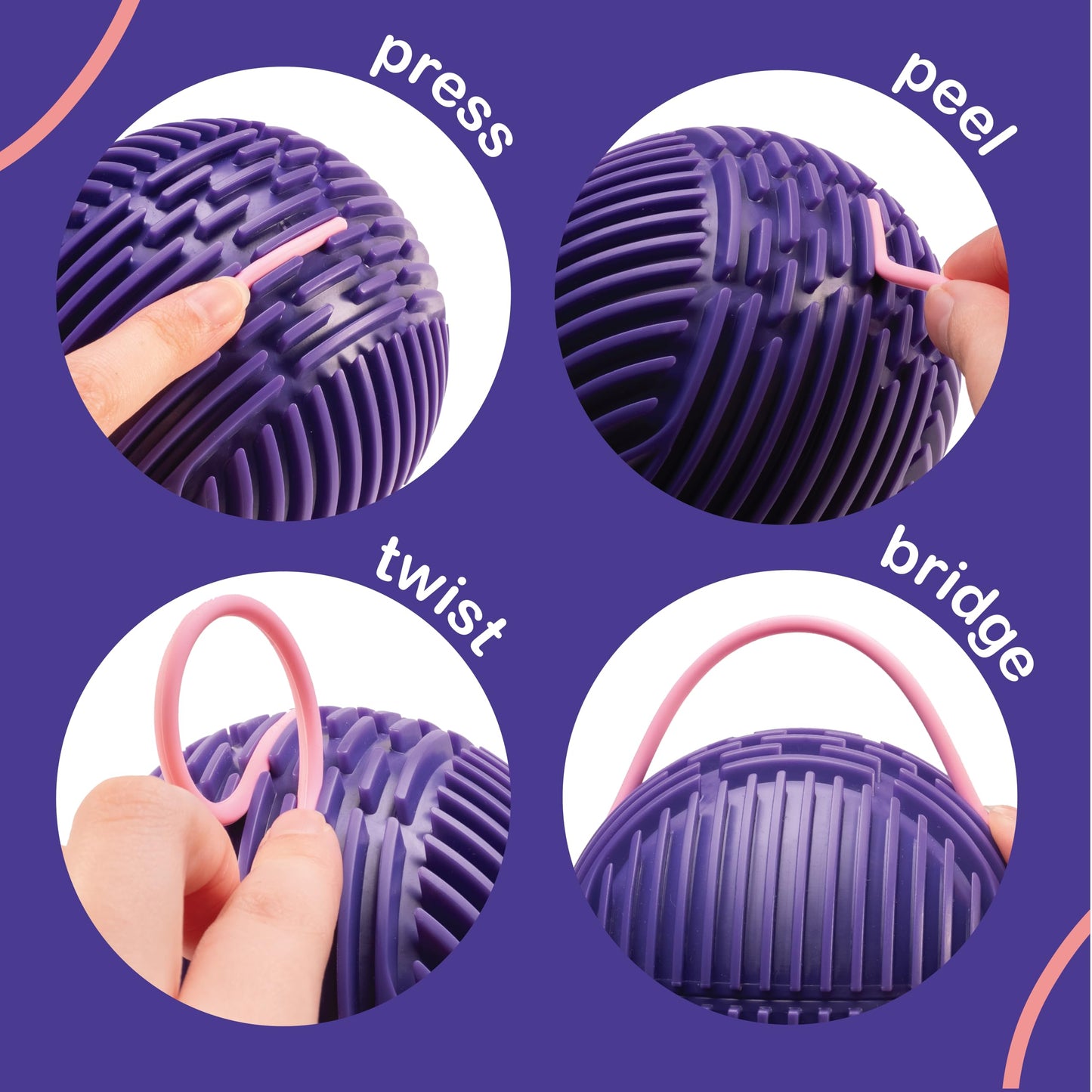 WOWBBLE Sensory Activity Ball Sensory Fidget Toys for Kids & Adults with 24 Strings | ADHD Calming Focus Stress Relief Toy | Travel-Friendly | Ages 3+