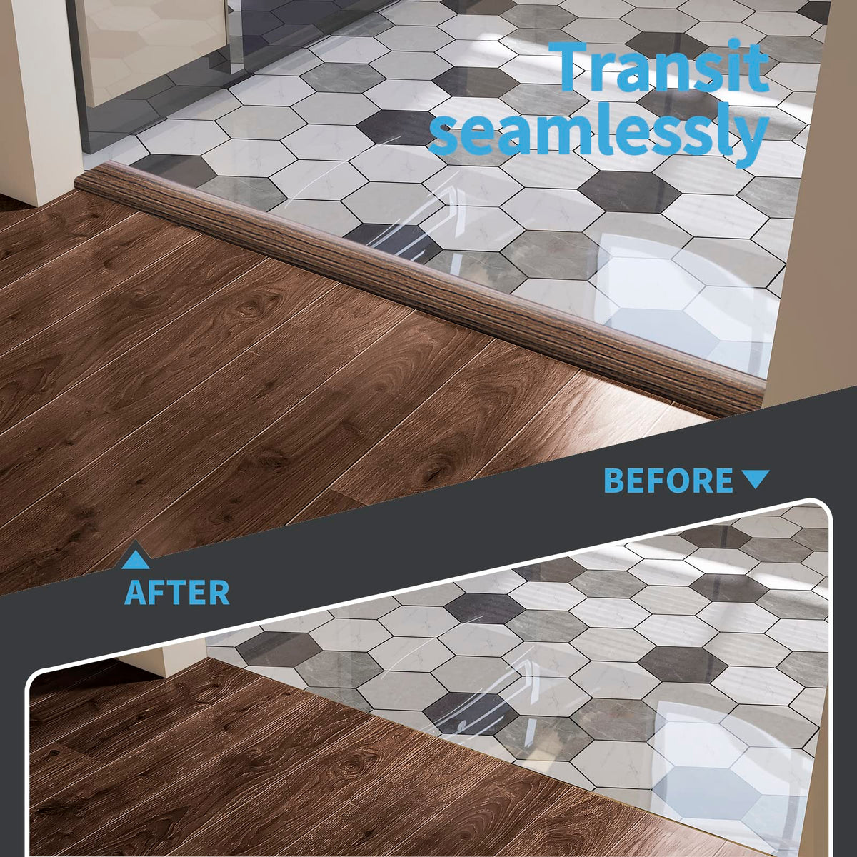 10 ft Flat Floor Transition Strip