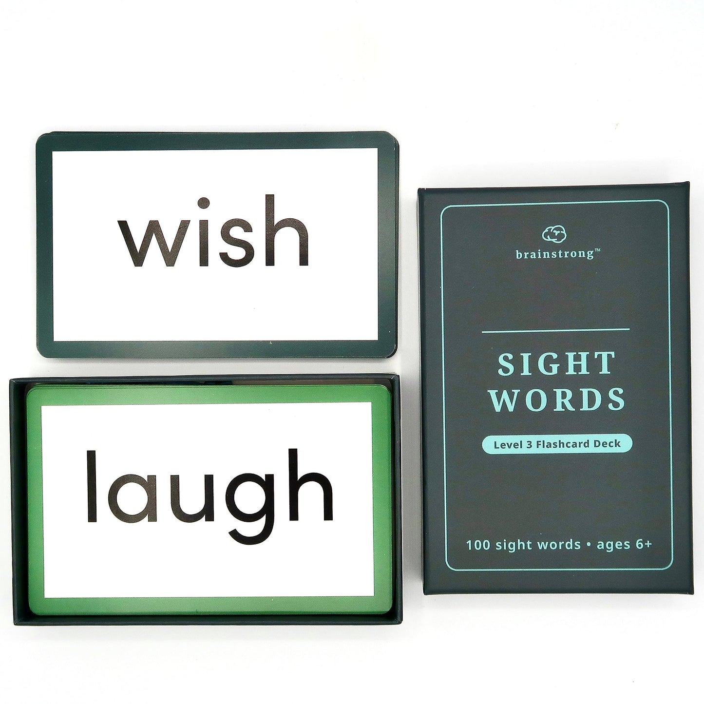 BRAINSTRONG 400 Essential Reading Sight Words | Ages 6-8 | Kindergarten - 2nd Grade | Build Vocabulary & Reading Skills | Premium 4-Level Box Set