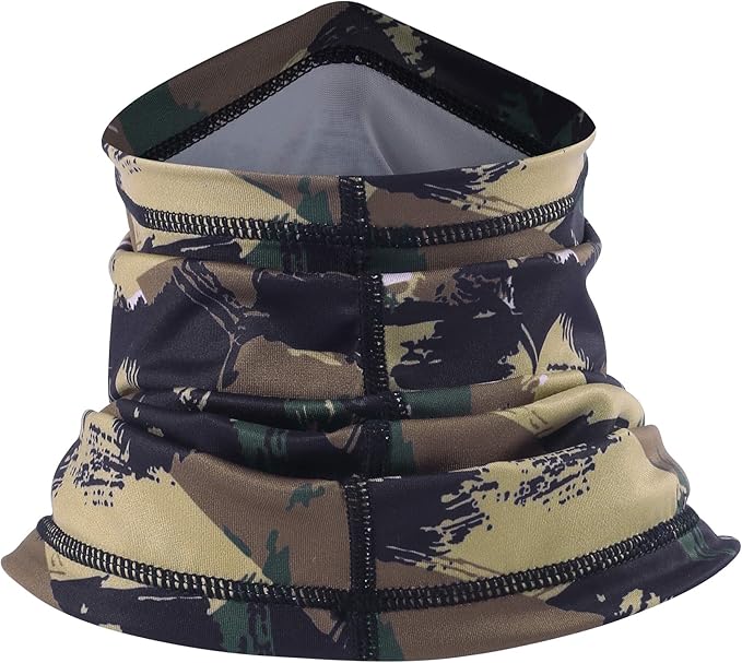 UV Protection Cooling Neck Gaiter Face Mask Scarf for Men - Windproof Neck Cover Bandana Neck Warmer Mask