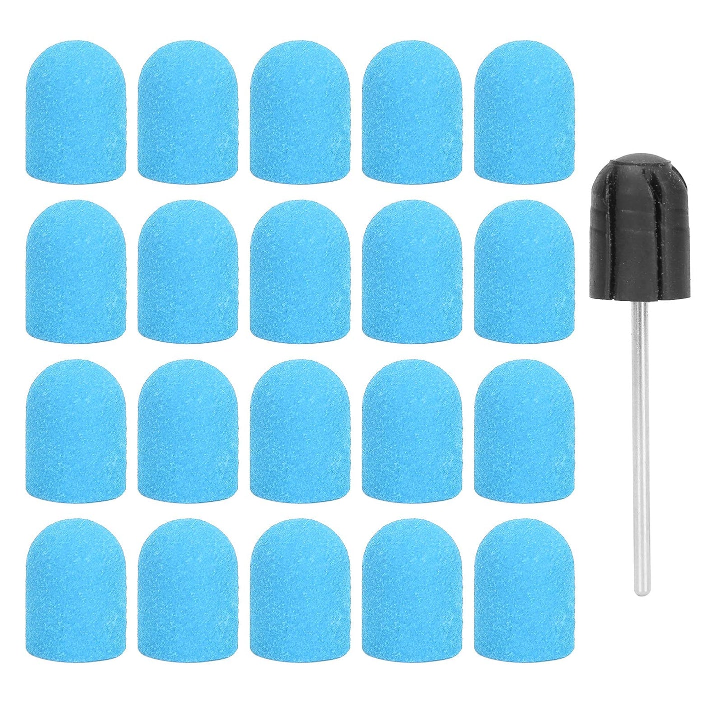 Nail Drill Bits Kit, Nail Art Sanding Nail Drill Bits Polishing Grinding Sanding Bands Set Nail Drill Head Accessory for Manicure Pedicure Nail Polishing Burr Home Salon Use 13 x