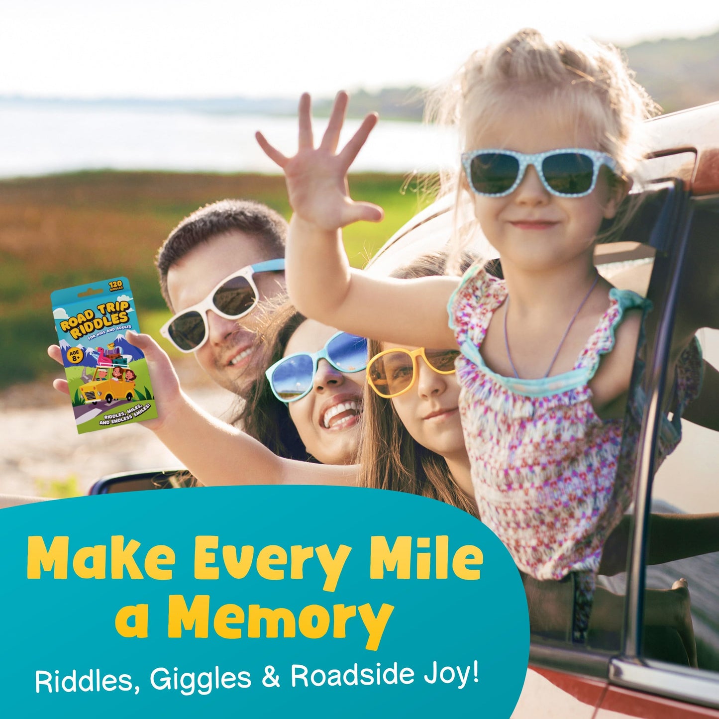 WELL BALANCED 120 Road Trip Riddles - Road Trip Car Game for Kids