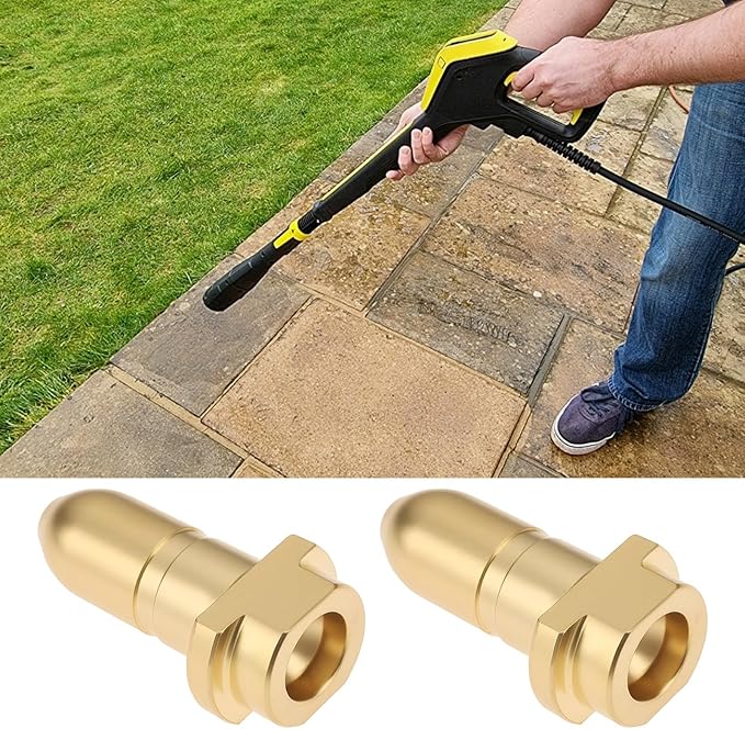 2Pcs Brass Nozzle Tip Spray Wand Washer Accessory Replacement Compatible with Karcher K1-K9