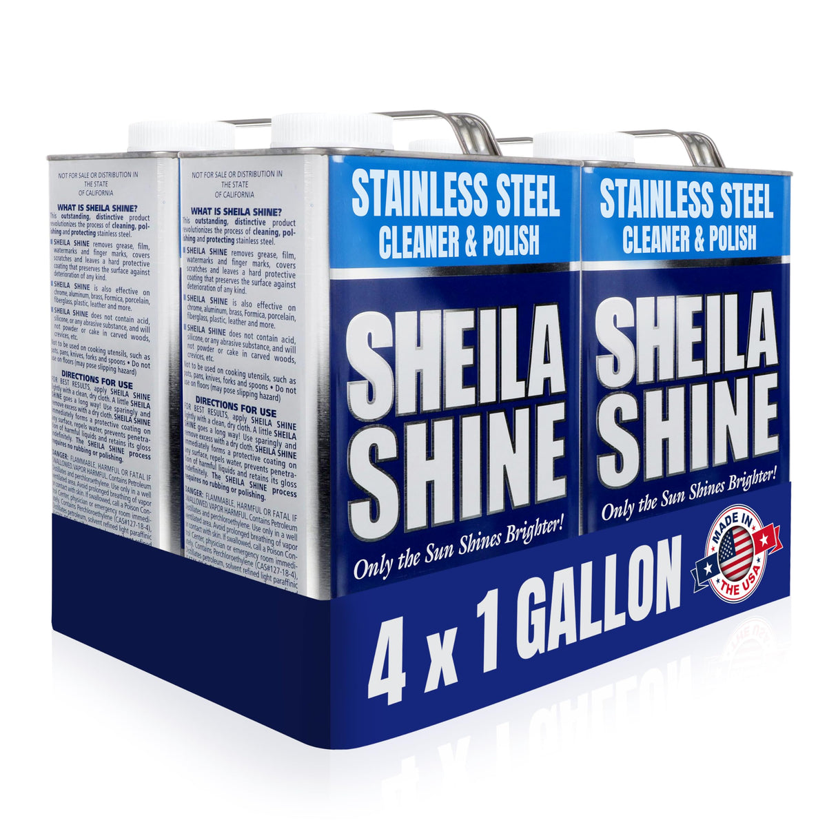 4 x 1 Gallon Stainless Steel Cleaner and Polish (128 Fl Oz)
