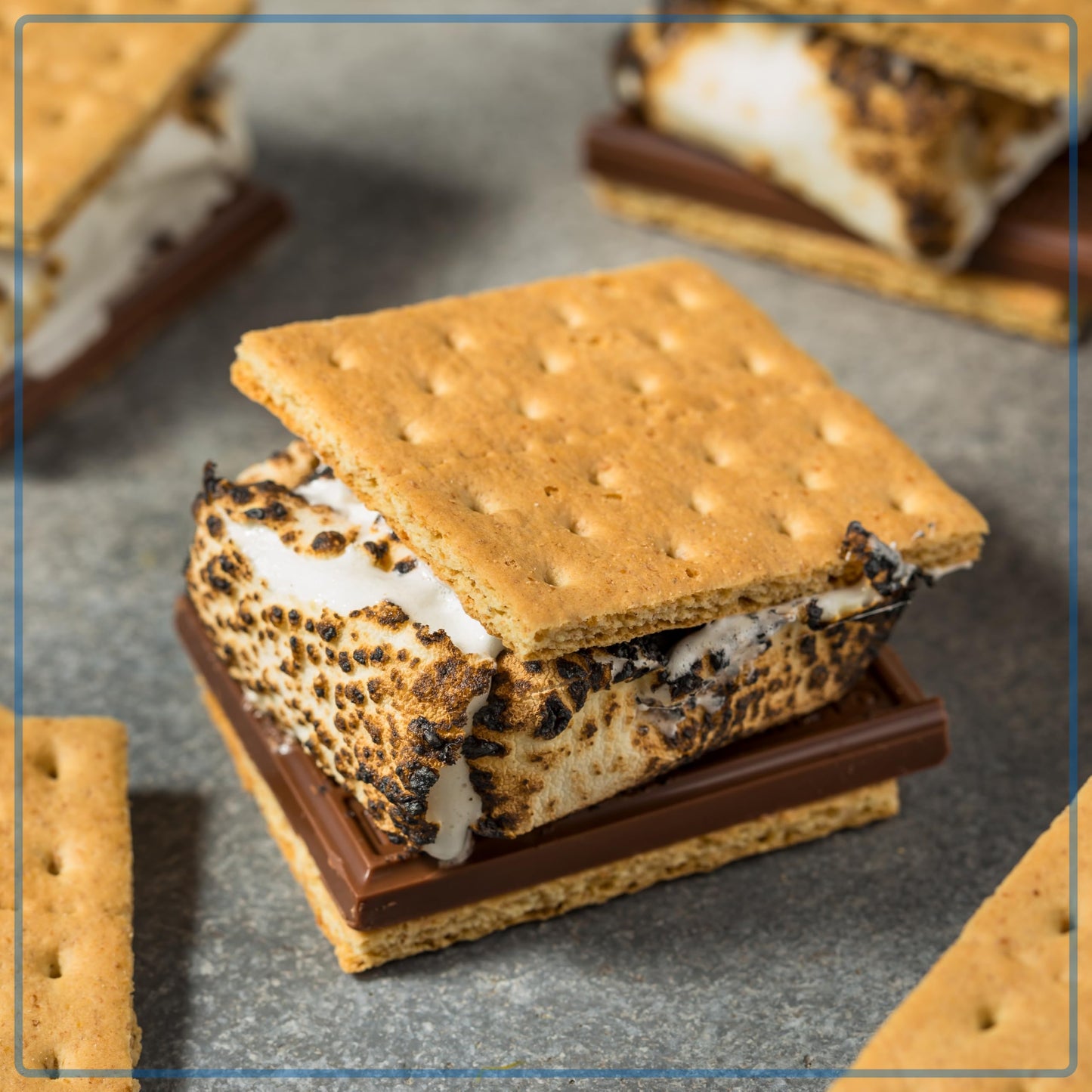 Nostalgia Jet-Puffed Lighted S’mores Caddy, Essential Marshmallow Roasting and S’mores Making Supplies for Camping, Vacation, and Backyard Bonfires, Carry Handle, Retractable Trays, and Carry Handle