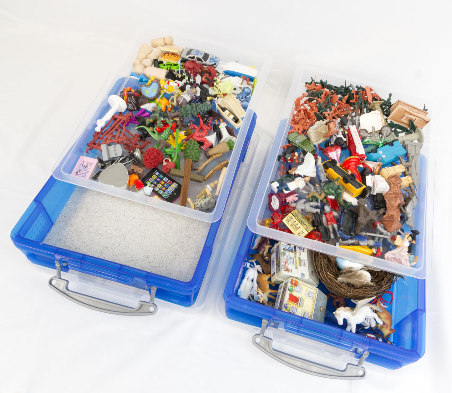 Play Therapy Sandtray Premium Portable Starter Kit with 250+ minis