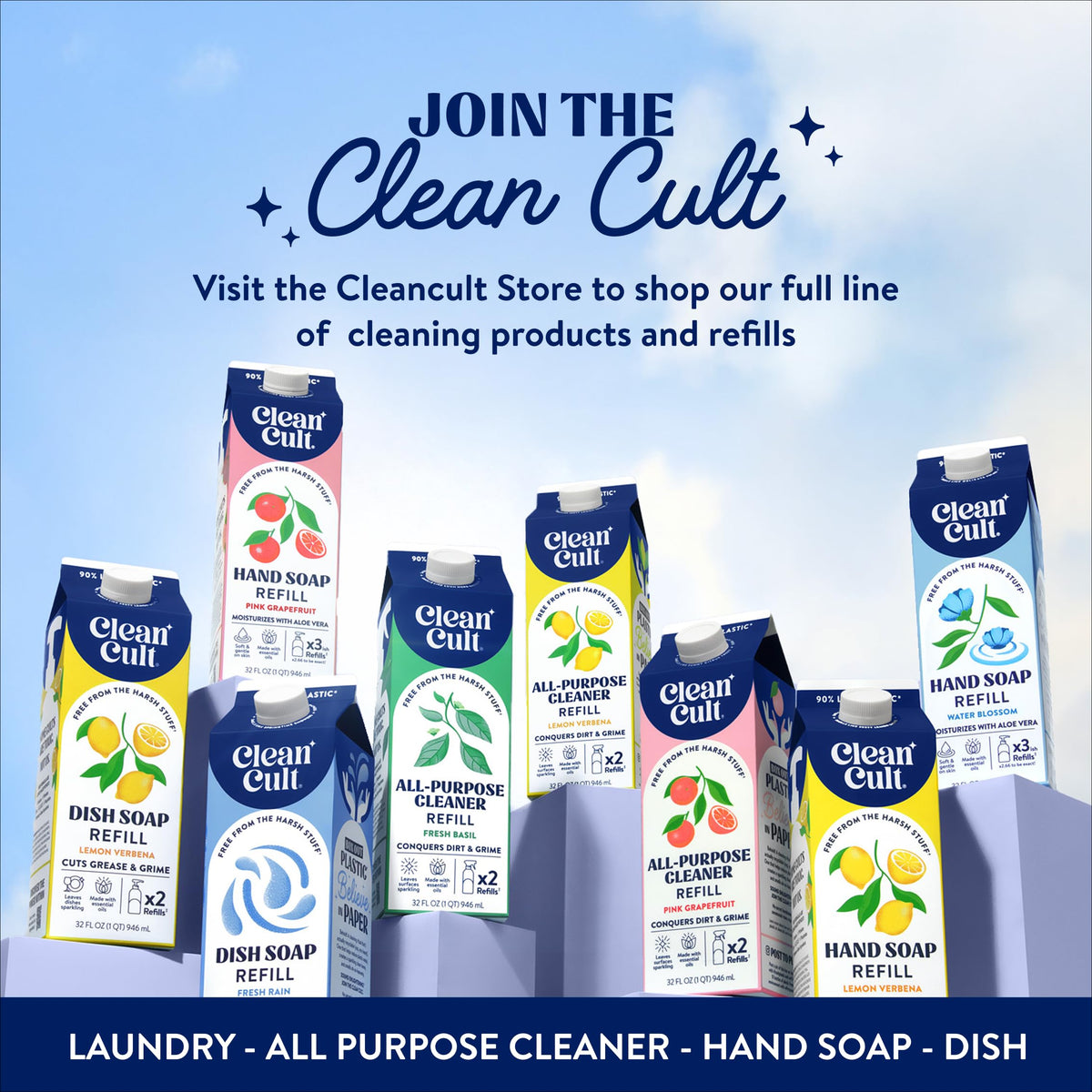 Liquid Hand Soap Refills (64 Fl Oz)