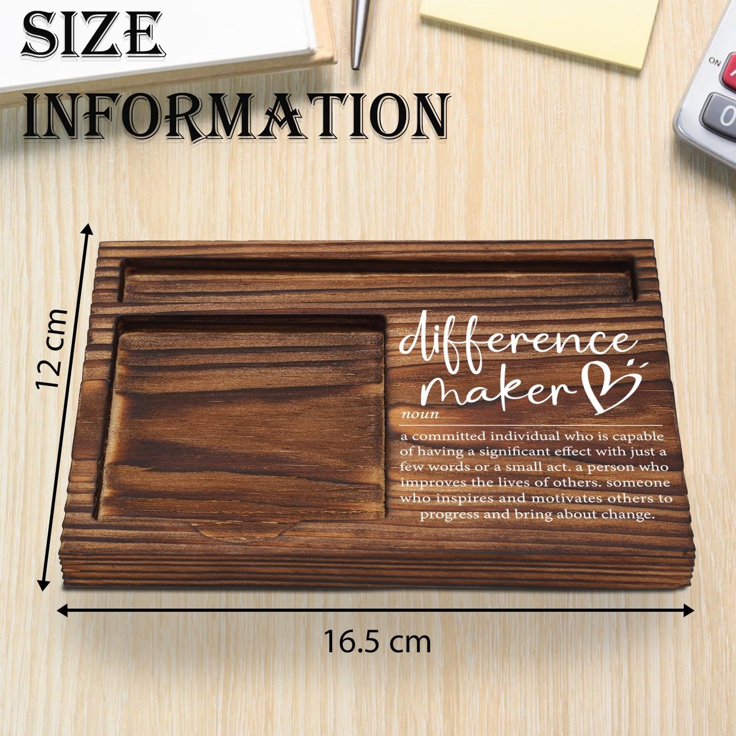 Difference Maker Gift, Difference Maker Appreciation Thank You Gift for Employee Coworker Teacher Mentor Coach Mentor Leader, Difference Maker Company Gift Desk Self-Stick Note Pad Holders TZP09