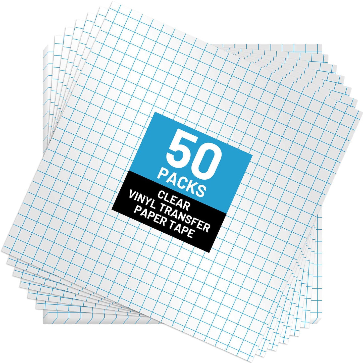 selizo Transfer Paper, 50 Pack Contact Paper Clear Transfer Tape Bulk for Craft