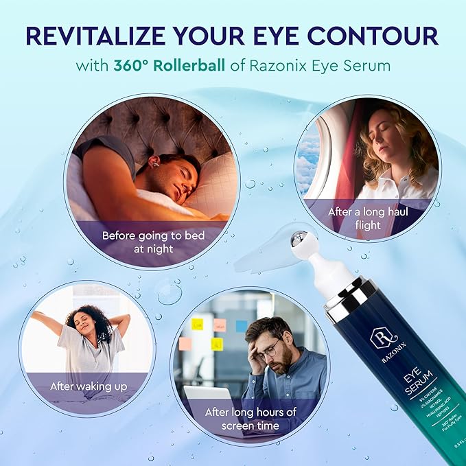 Eye Bags and Puffiness Treatment with Roller (Medium, Unscented)