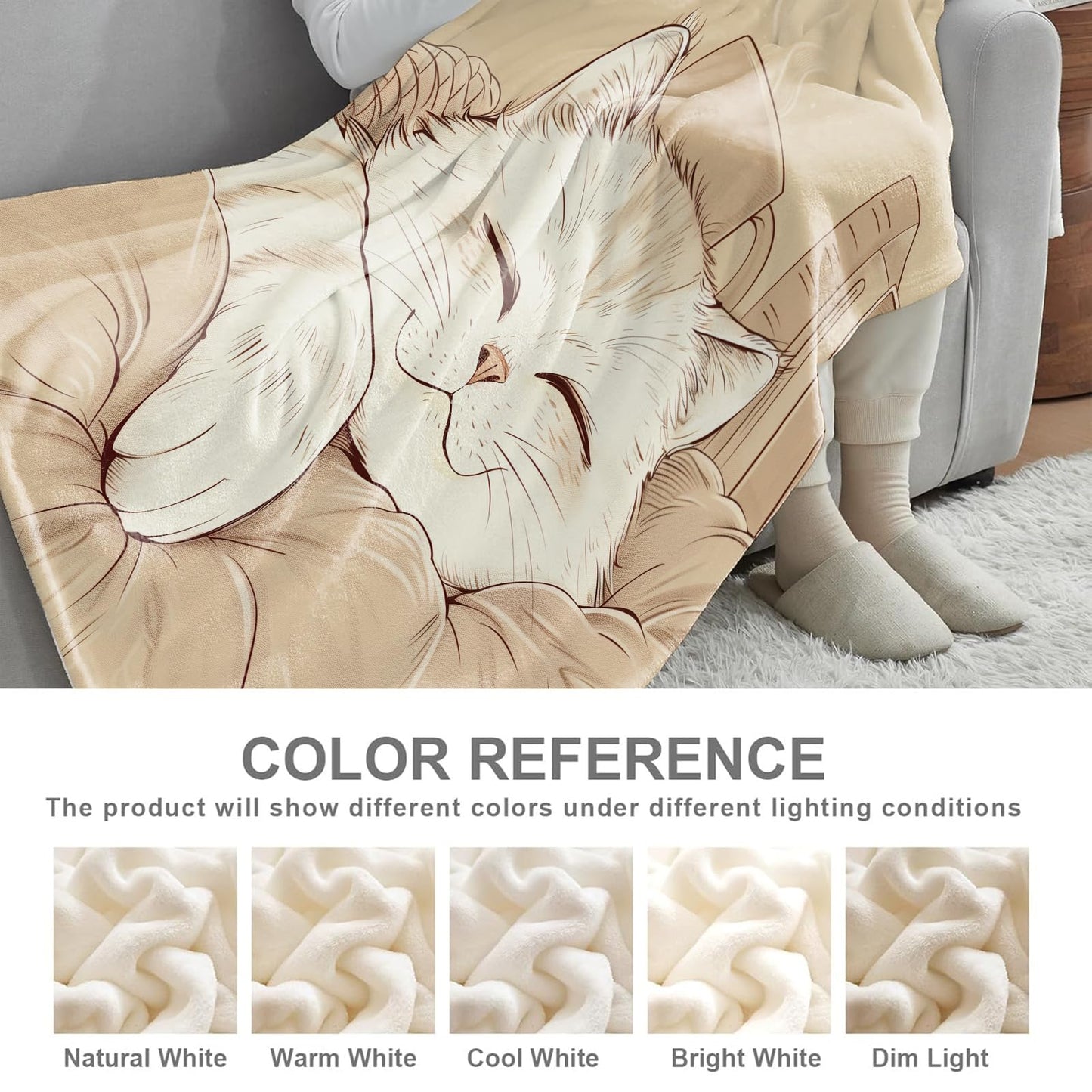 Spooky Mushroom Skull Throw Blanket, Lightweight Warm Flannel Blankets, Home Decor and Gifts, Soft Cozy Throws for Women Men, 50"X60" for Bed Couch Travel Office