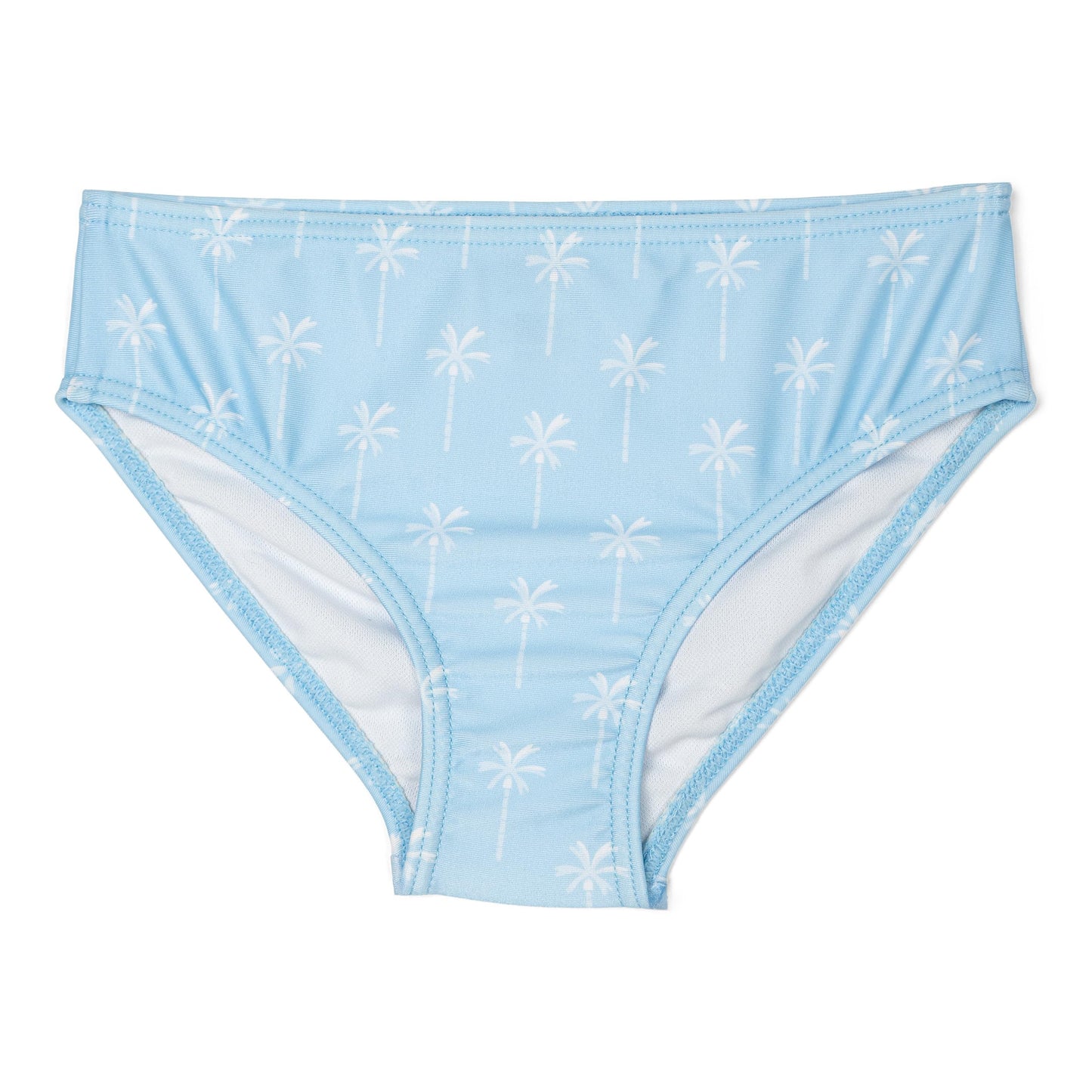 Bluey Little Girls Raglan Rash Guard and Bikini Bottom UPF 50+ Swim Set Sky Blue 7-8