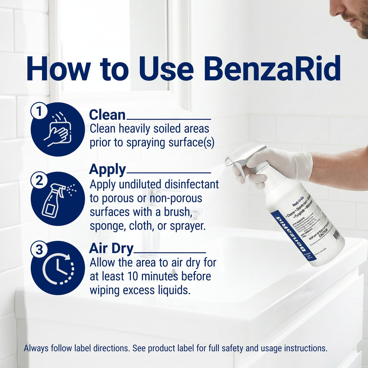 Hospital Disinfectant Sanitizer & Virucide (128 Fl Oz)
