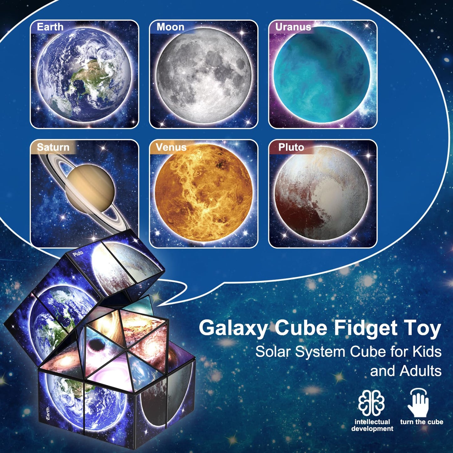 Star Cube Magic Cube Set, 2 in 1 Yoshimoto Cube for Kids and Adults, Toy for Boys and Girls Ages 8-12