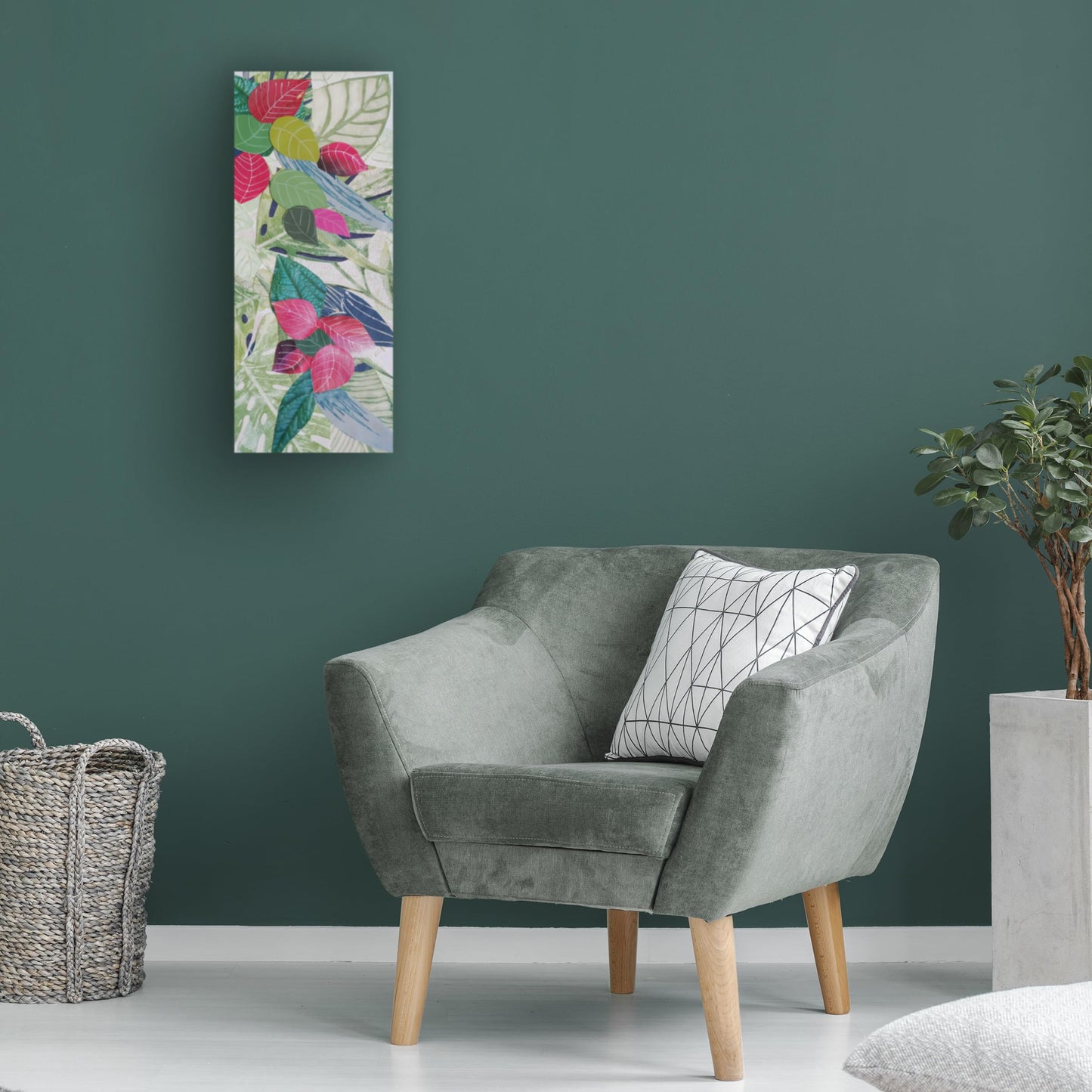 Trademark Fine Art Canvas Wall Art - Coco Good 'Bougainvilla II' Wall Art for Living Room, Bedroom, or Office Décor