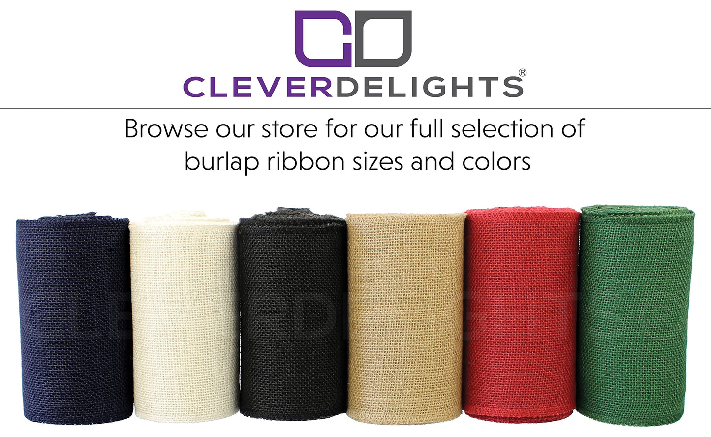 CleverDelights 6" Red Burlap Roll - Finished Edges - 10 Yards - Jute Burlap Fabric