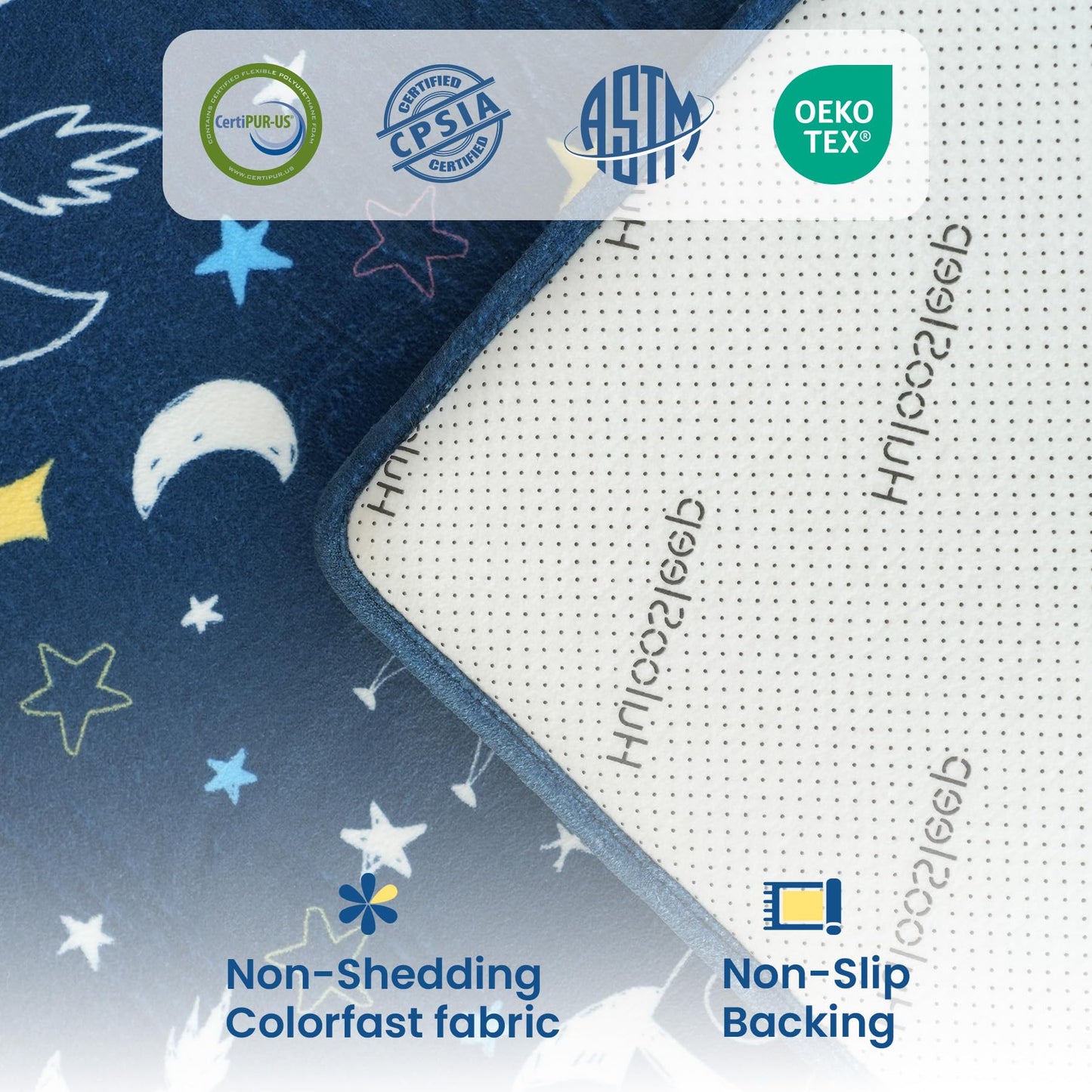 Space Thick Baby Play Mat + Ultra Soft Thick Velvet PlayMat