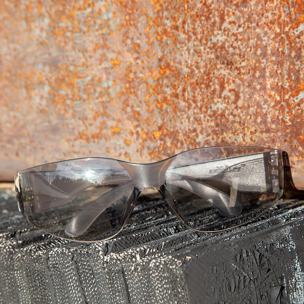 Gray Safety Glasses Bulk 6 Pack (6 Count)