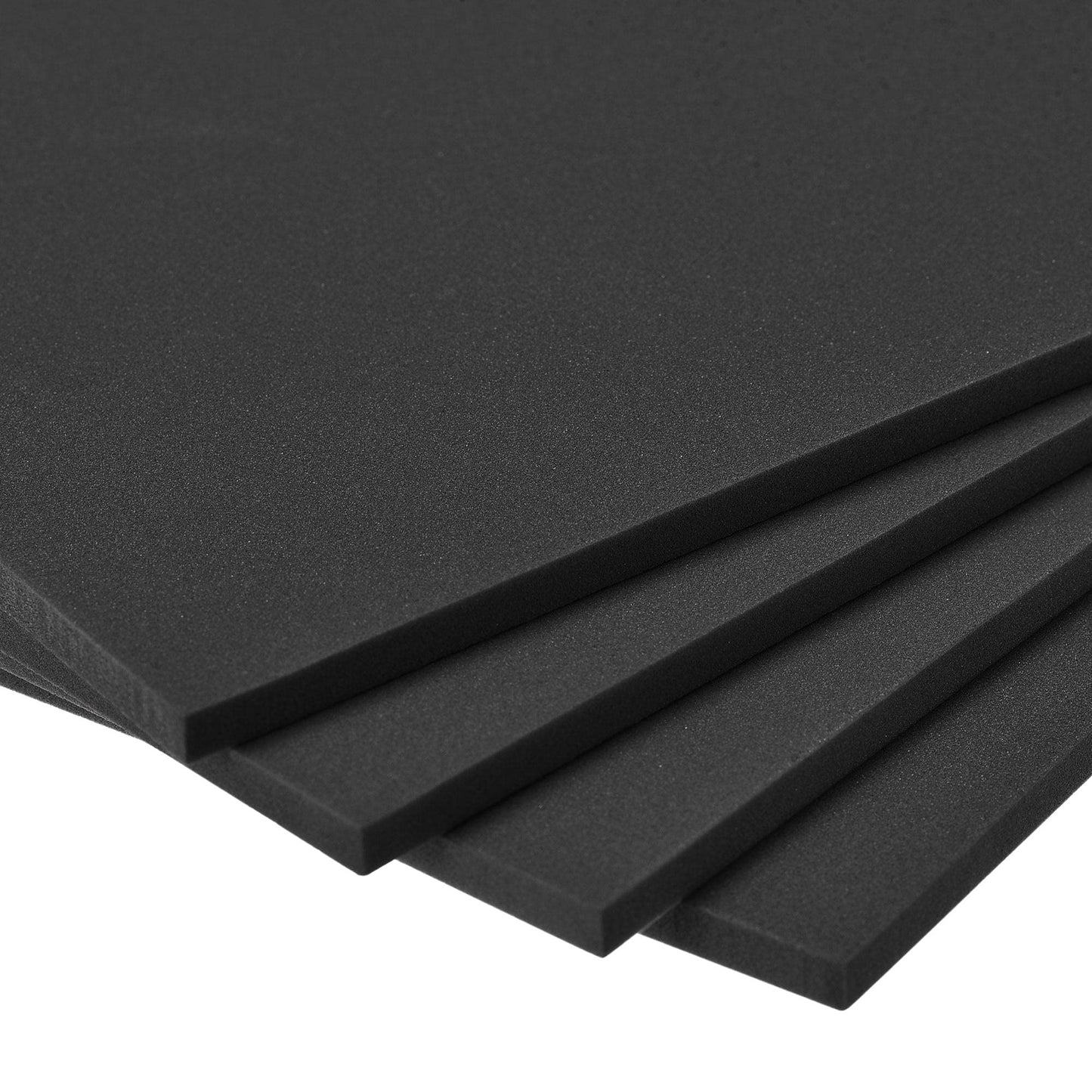 uxcell Black EVA Foam Sheets 10 x 10 Inch 5mm Thickness for Crafts DIY Projects, 4 Pcs