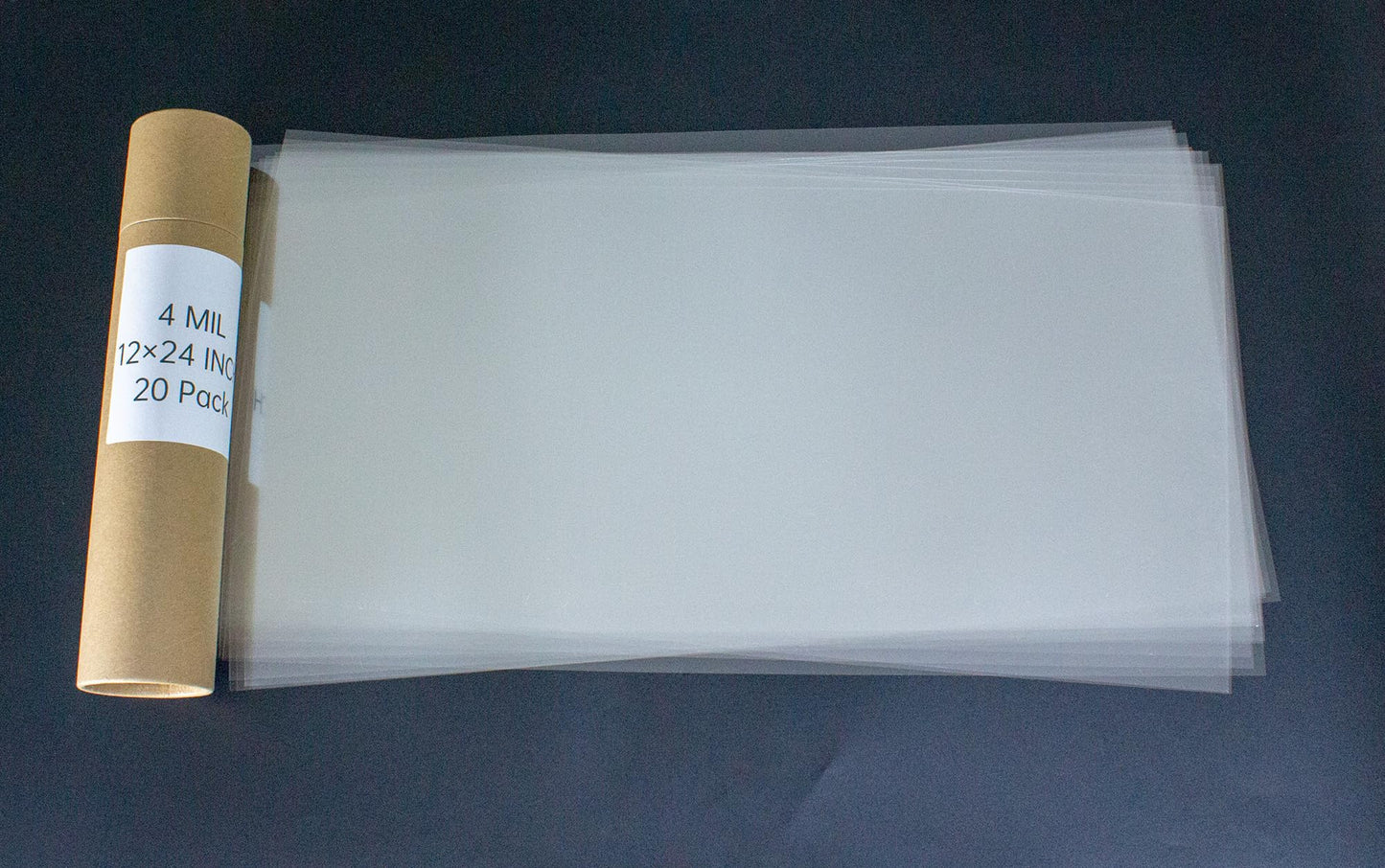neglex 20PCS 4 Mil 12 X 24 Inch Clear Plastic Sheets, Blank Mylar Stencil Sheets,Clear Acetate Sheets for Cricut Crafts, Clear Plastic Sheets for Crafts and Cutting Machine