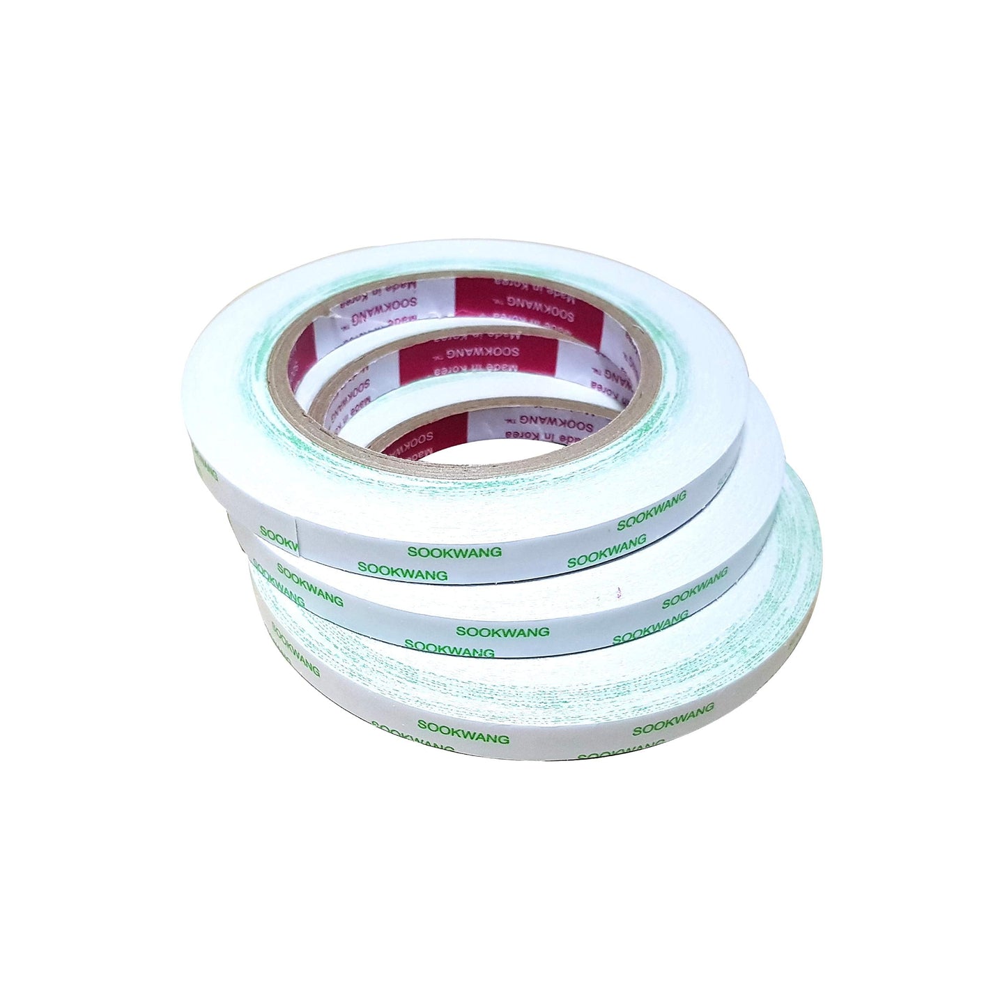 Sookwang Double Sided Adhesive Tape for Craft 10mm25m-3pcs