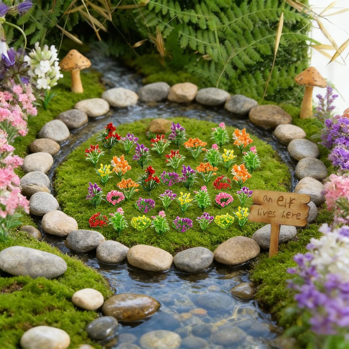 75pcs Model Trees 1.96-4.92" Mixed Diorama Model Tree Colourful Flower Trees Grass Architecture Mini Trees for Crafts Building Model Railway Scenery Landscape Supplies (Style 06)