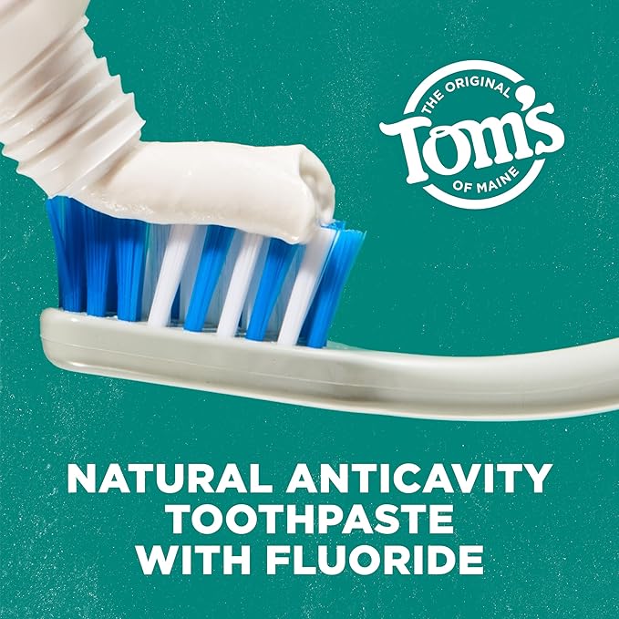 Tom's of Maine Whole Care Natural Toothpaste with Fluoride, Cinnamon Clove, 4.0 oz. 3-Pack (Packaging May Vary)