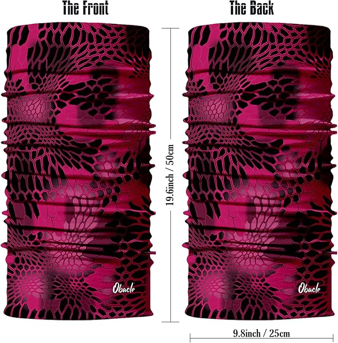 Obacle Neck Gaiter Face Mask Bandana for Dust Wind Sun Protection for Men Women