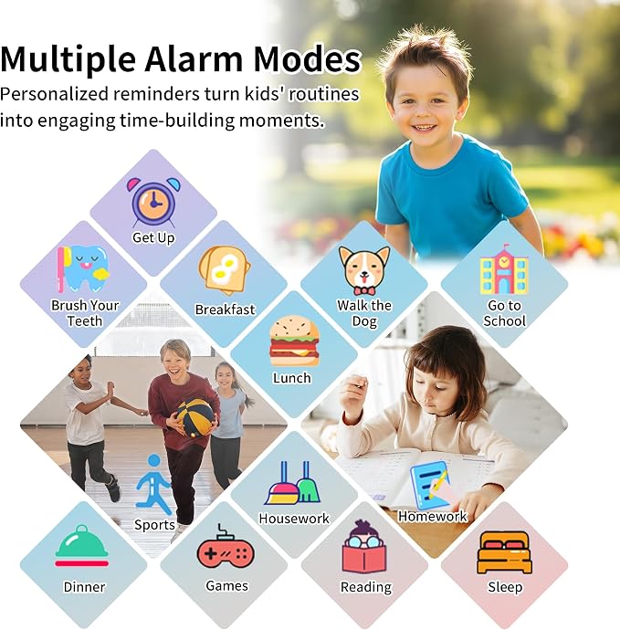 Tixpc Kids Smart Watch for Boys Girls with Video,Camera,Music Player,39 Games,Pedometer, Alarm Clock, Calculator,Torch, Touch Screen,12/24 hr,Toys for Ages 4-12 Years Old.Birthday Gift for Kids