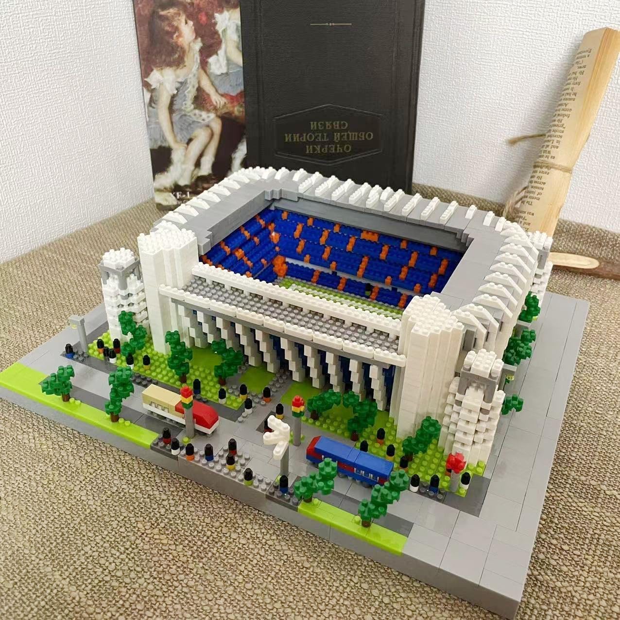LANGLICHUN 3D Stadium Building Blocks Set Architectural Model Kit Sports Arena Display Building Toy Collectible Construction Set for Teens Adults Desk Home Office Decoration Gift 3500+PCS