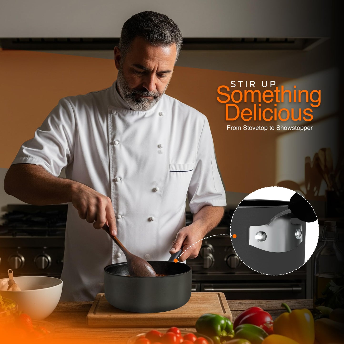 Utopia Kitchen Nonstick Saucepan Set, Cooking Pots with Lids, 1 Quart and 2 Quarts Multipurpose Kitchen Small Pots for Cooking Nonstick With Lids, 1 qt & 2 qt Set, Grey & Black