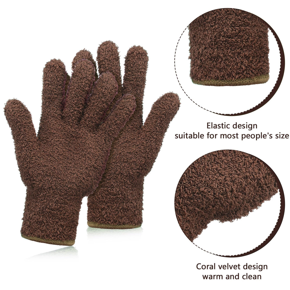 2 Pairs Microfiber Gloves for Plants (2 Count)