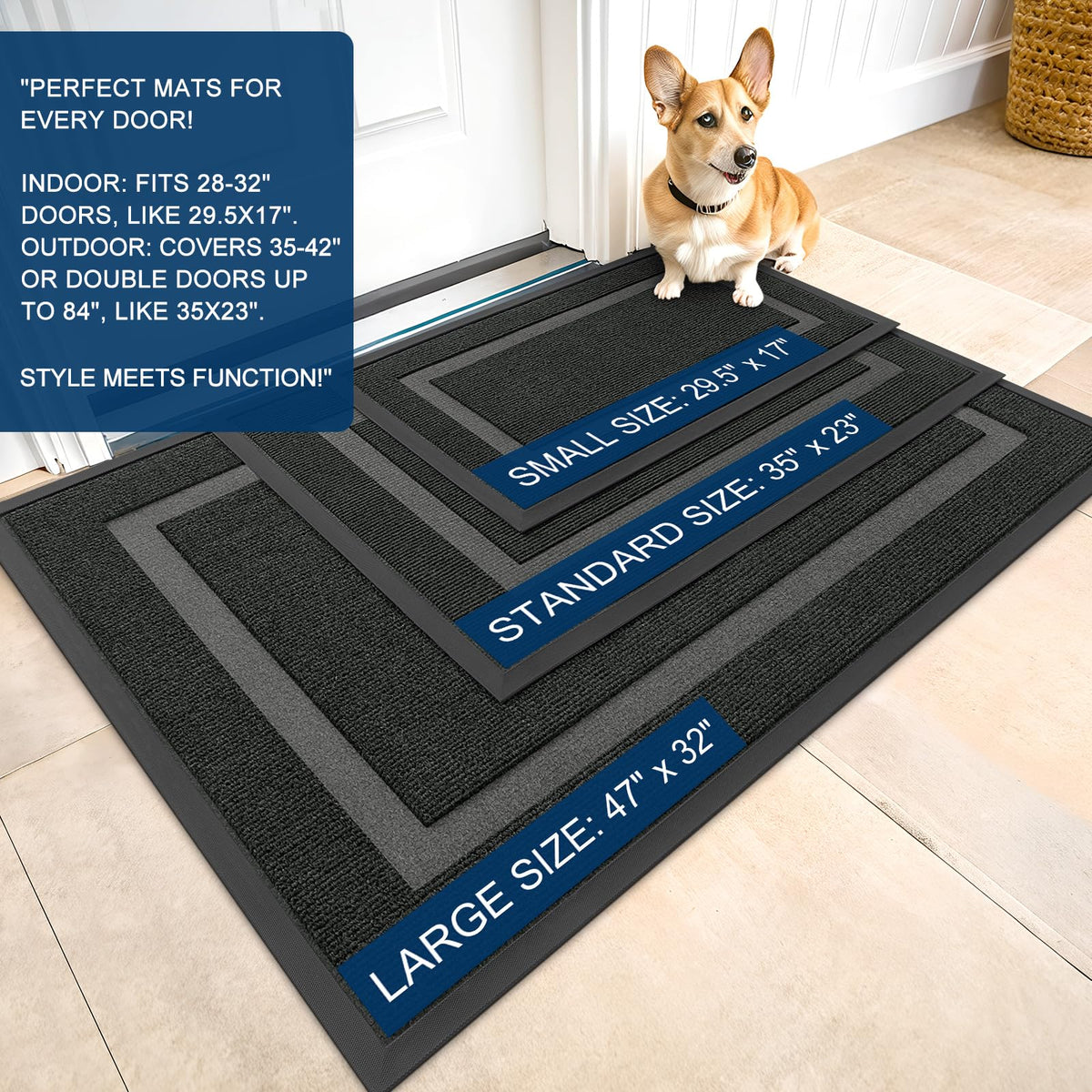 Front Door Mat Outside 33x21