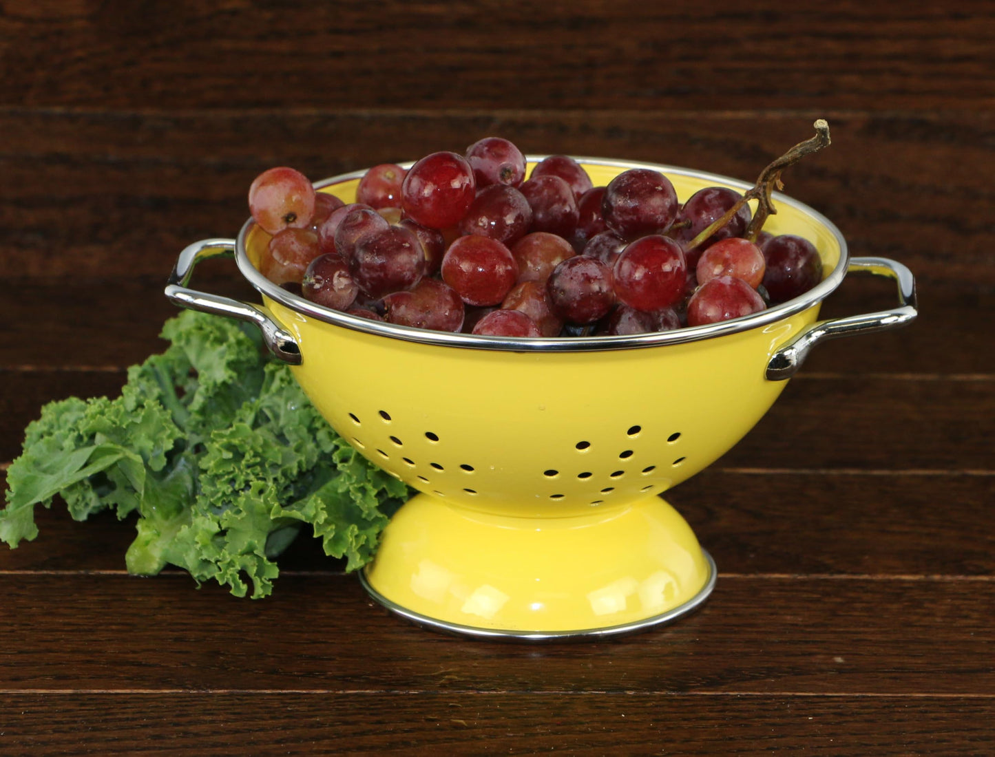 Calypso Basics by Reston Lloyd Powder Coated Enameled Colander, 5 Quart, Lemon