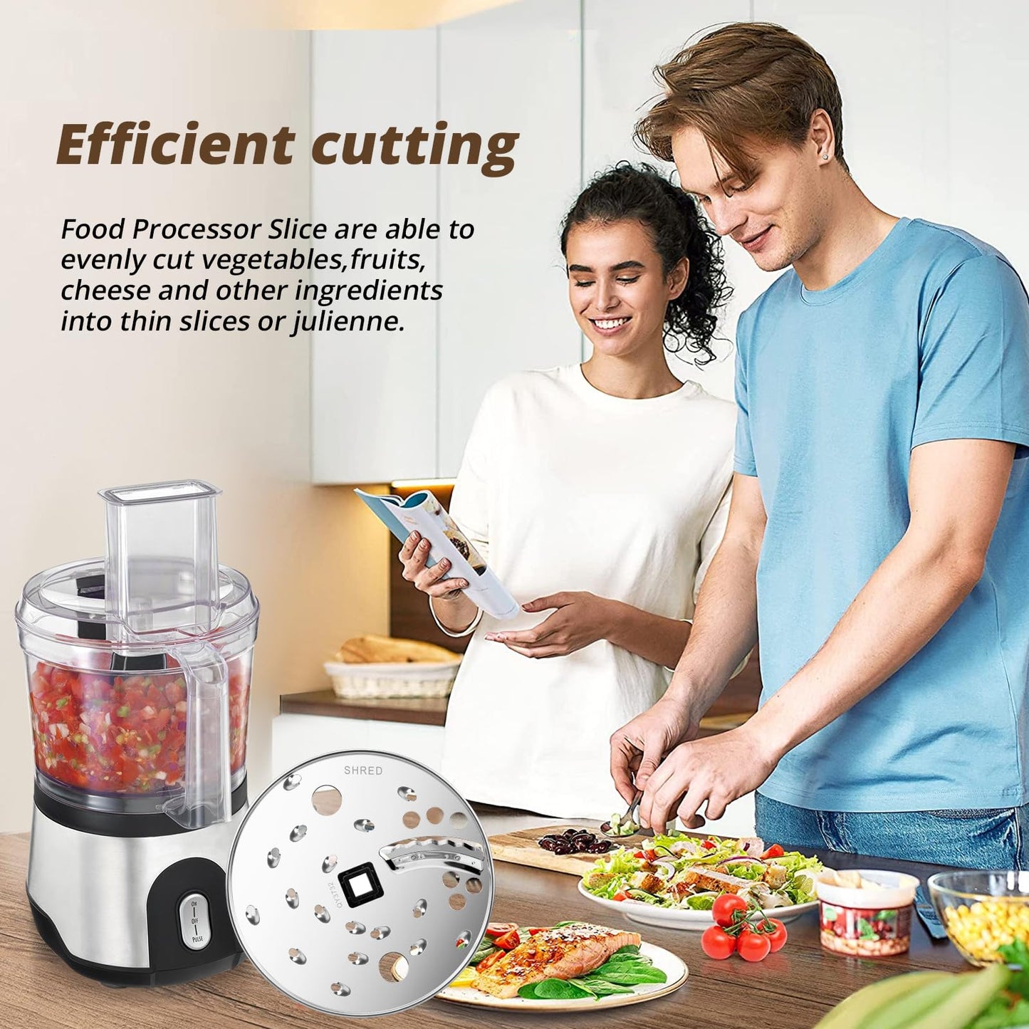 Food Processor Slice/Shred Disc Blade Replacement for Hamilton Beach Food Processor Blade 70730 70740 70670 70760