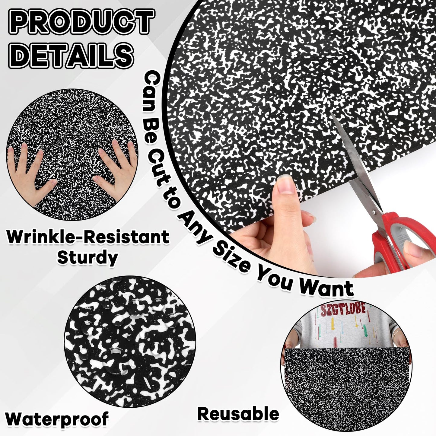 2 Rolls Composition Bulletin Board Paper Roll Non-Woven Bulletin Board Background Reusable Waterproof Classroom Poster Fade Resistant Poster for Classroom Decor Wrapping Craft Supplies 15.6In x 12 Ft