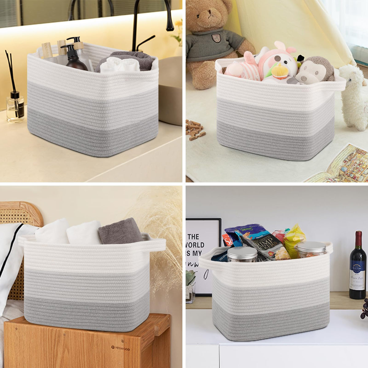 Storage Baskets for Organizing (3 Count)