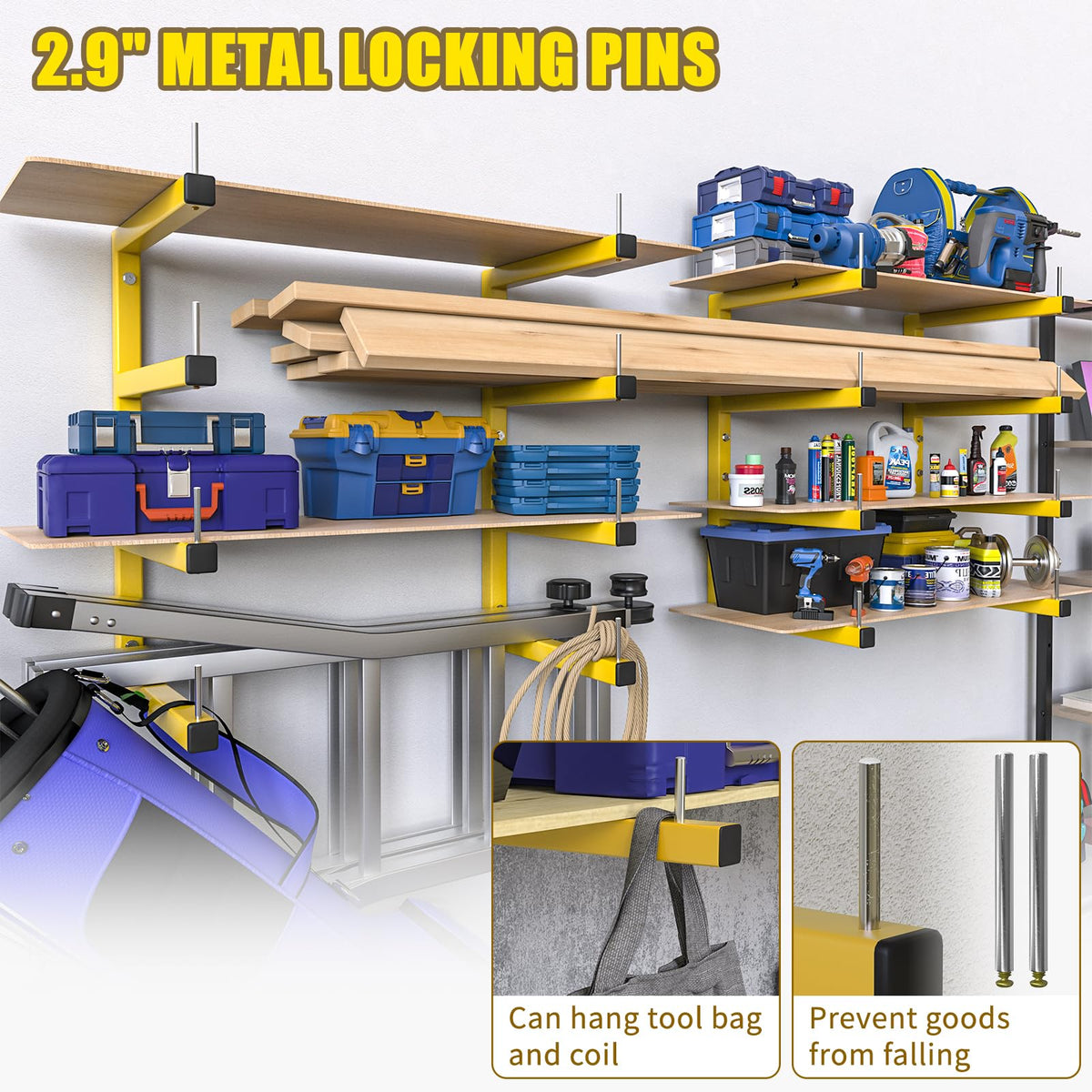 4 Pack Lumber Storage Rack (4 Count)