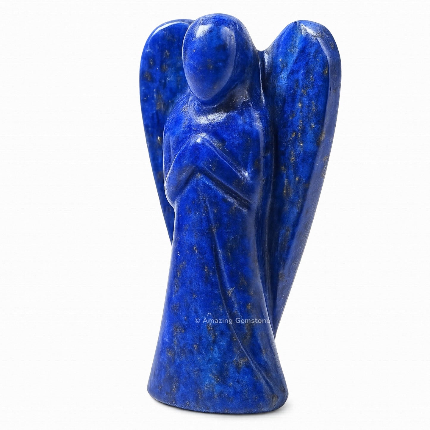 Amazing Gemstone Lapis Lazuli Angel - Lapis Lazuli Crystal Angel and Pocket Guardian Angel Crystal Figurines (1.5 inches)