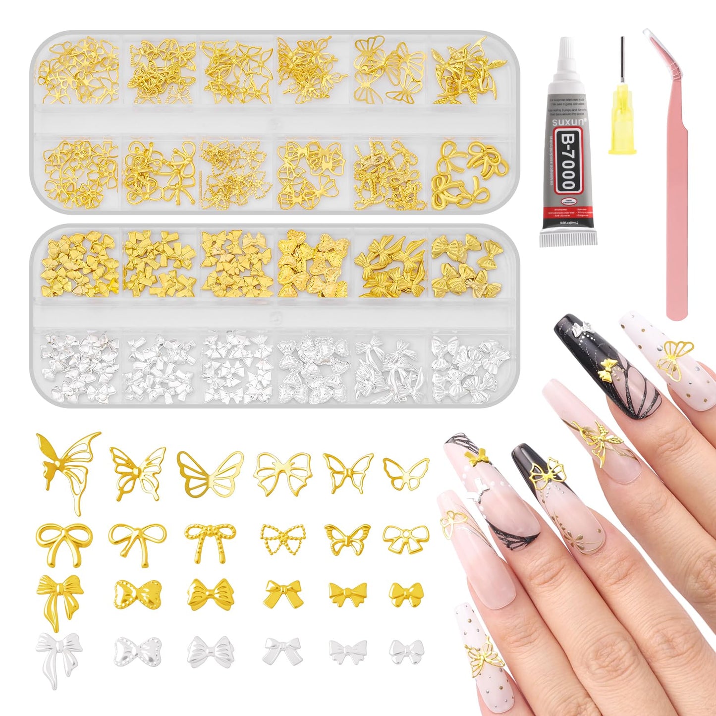 MelodySusie Portable Kids Nail Dryer with 3D Nail Charms and Gems