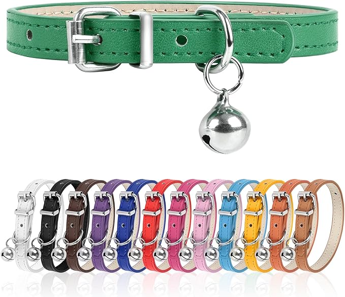 XS Dog Collar for Teacup Adjustable Teacup Dog Collar for Small Medium Large Dogs 3/8 inch Width (Orange, XS)