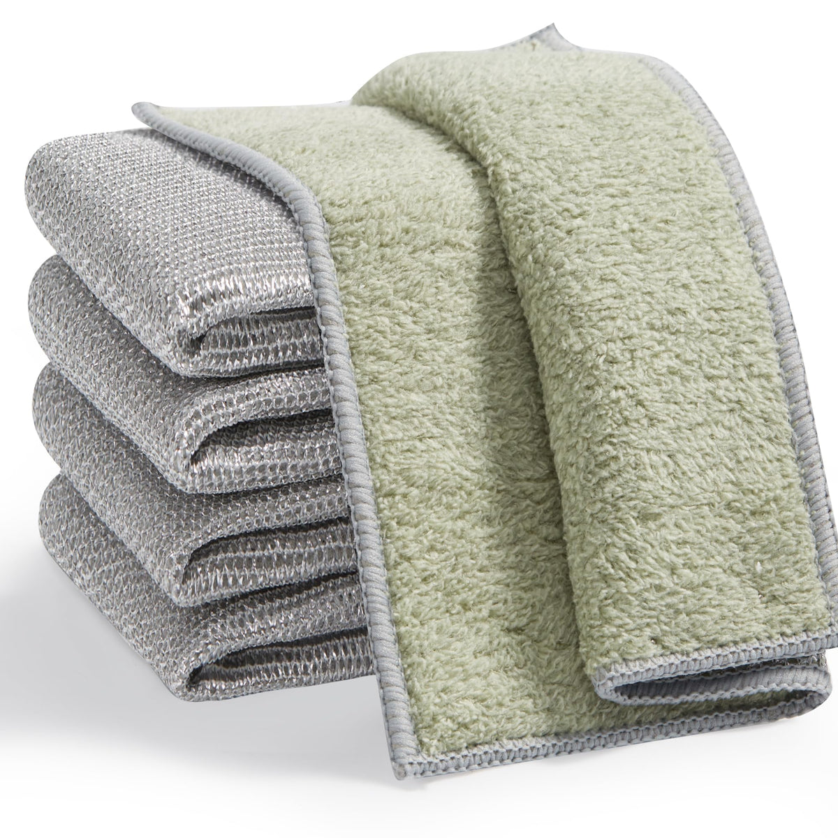 Dual Sided Silver Microfiber Cleaning Cloth (3 Count)