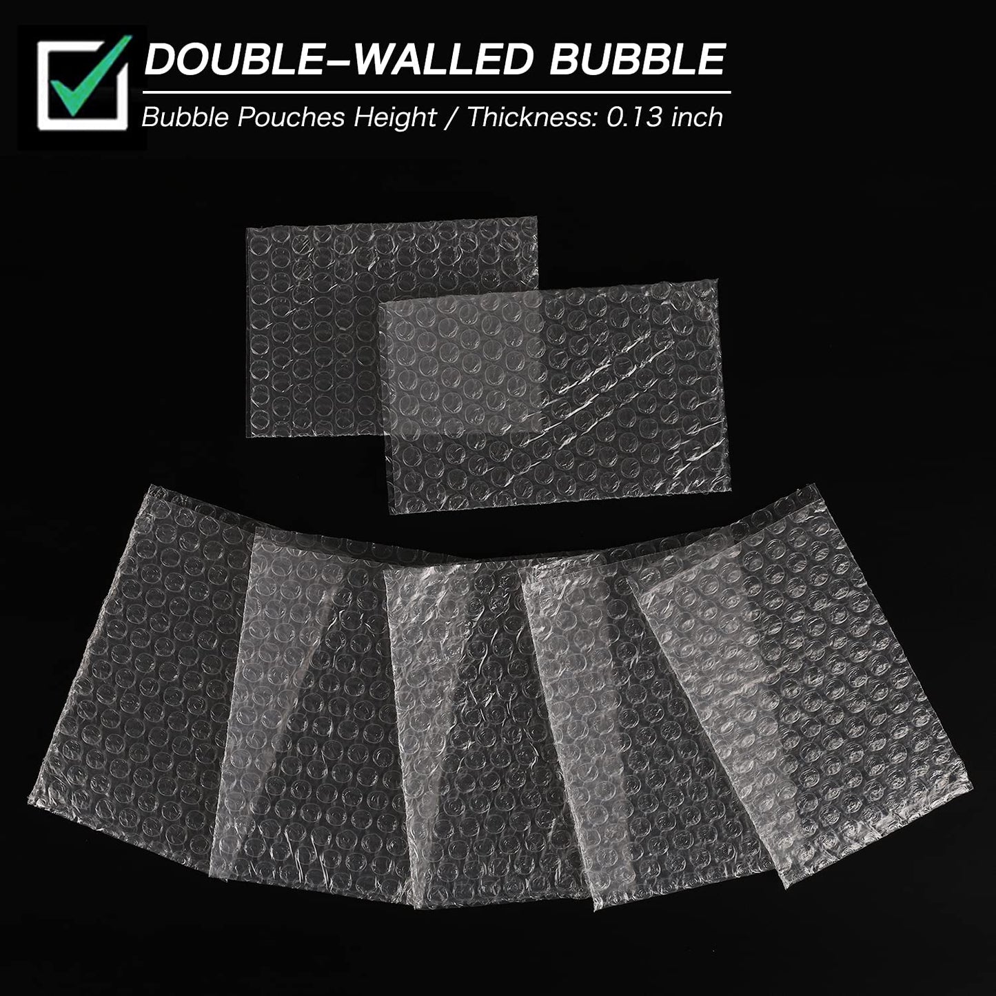 8 x 10inch Clear Bubble Out Bag Pouches, Yision 50PCS Protective Bubble Cushion Wrap Bag, Double Wall Shockproof for Moving, Shipping and Storage