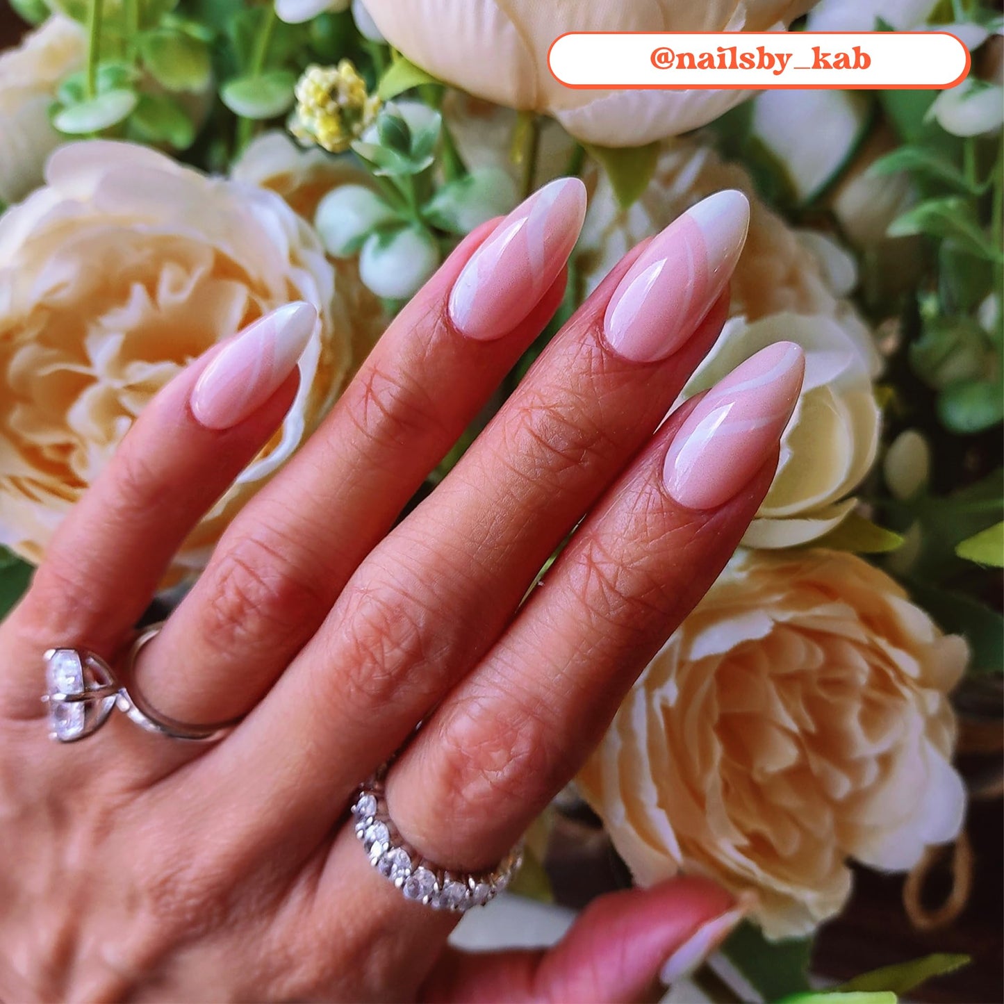 Heyhae Semi Cured Gel Nail Strips | No LED Lamp Needed | French, Pink, Spring | Easy Apply & Remove, Salon Quality | Includes 28 Strips, 1 Prep Pads, Nail File & Wooden stick - Hey, It's Glam Night