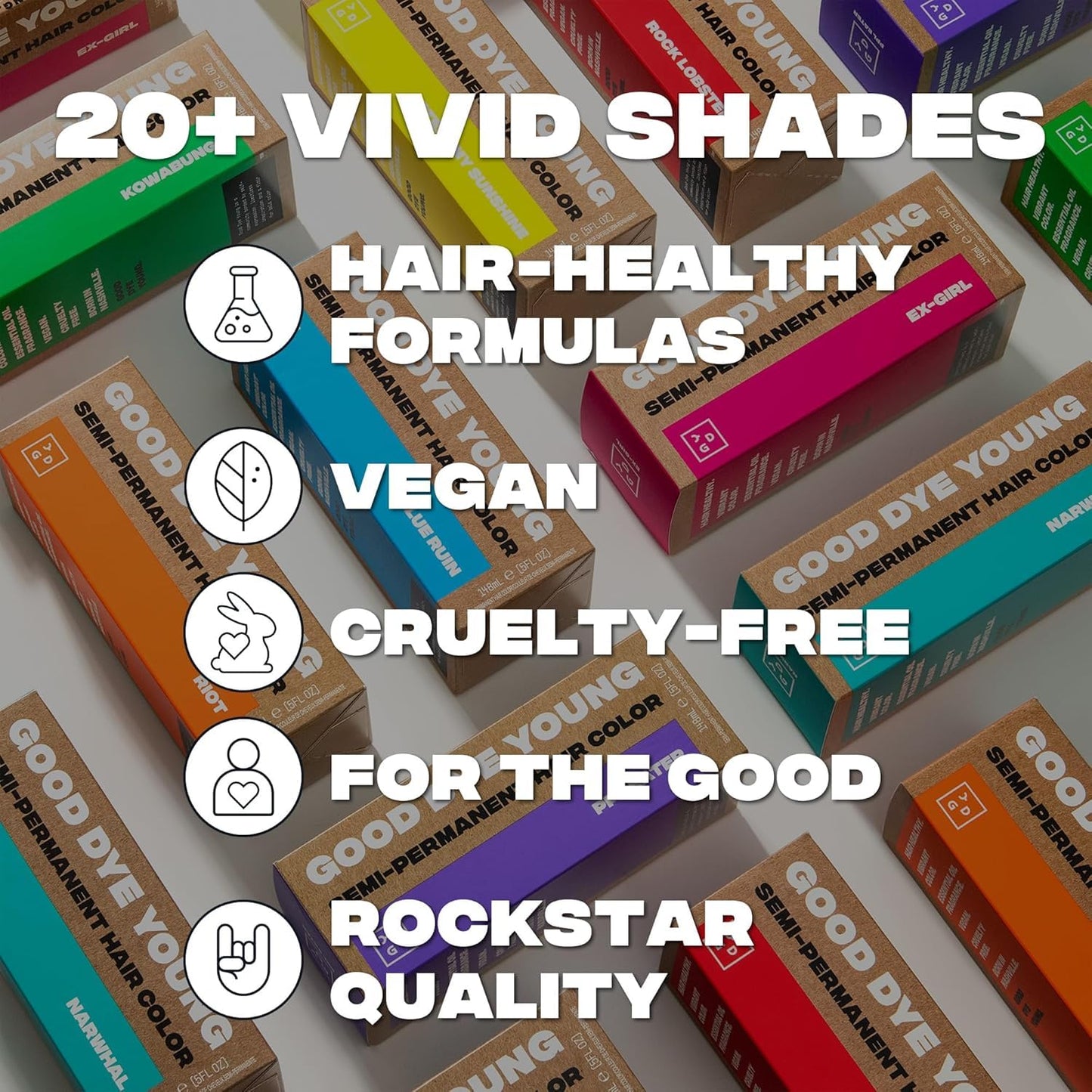 Good Dye Young Semi-Permanent Hair Color (Gravedigger Silver) - UV Protective, Conditioning, PPD-Free, Cruelty-Free & Vegan, Lasts 15-24+ Washes