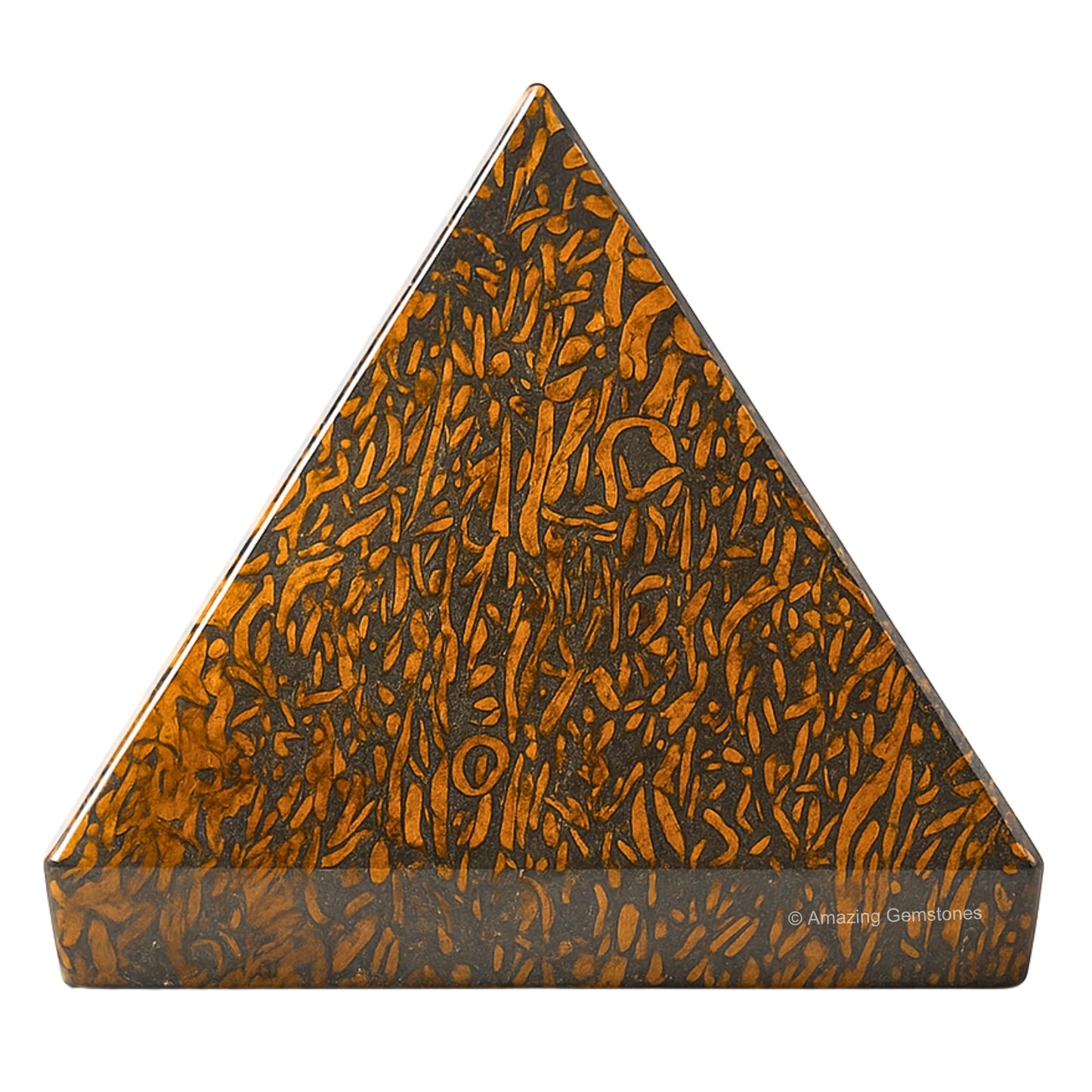 Amazing Gemstone Mariyam Jasper Pyramid Crystal Healing Stones - 2" Great Pyramid Figurine of Natural Stone Pyramid for Meditation, Reiki, Chakra Balancing and Crystal Pyramids Grid