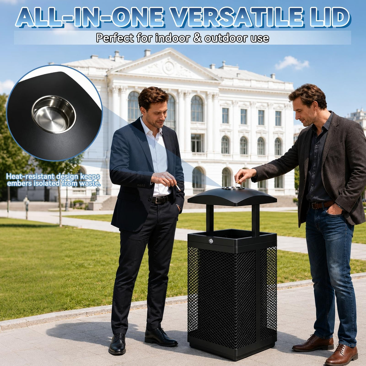 Outdoor Trash Can Commercial