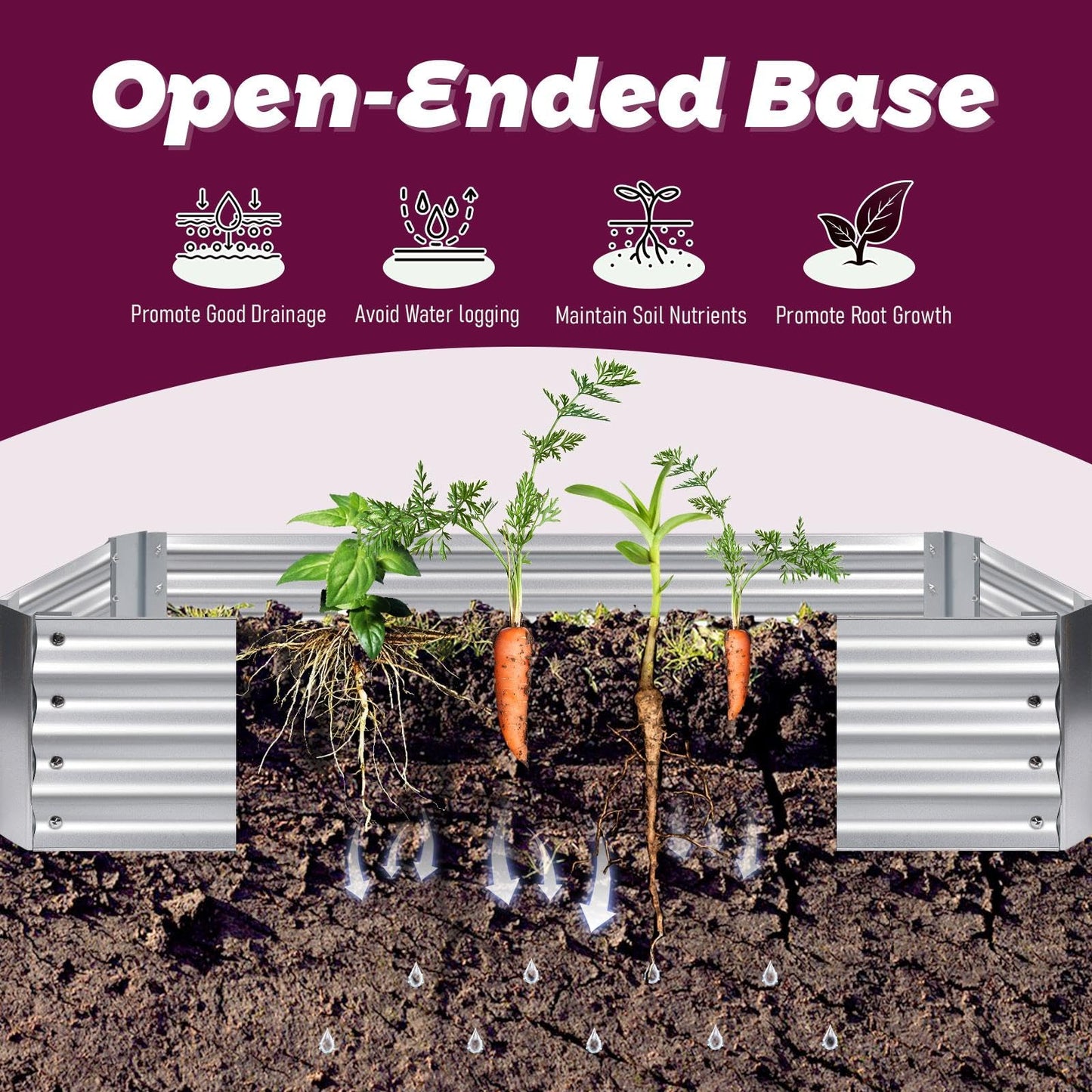 Galvanized Raised Garden Bed with Cover, 6x3x1ft Bottomless Box Metal Planter with Dual 2-Tier Roll-Up Windows, Mini Greenhouse for Patio Garden Outdoor Growing Vegetables (Green)